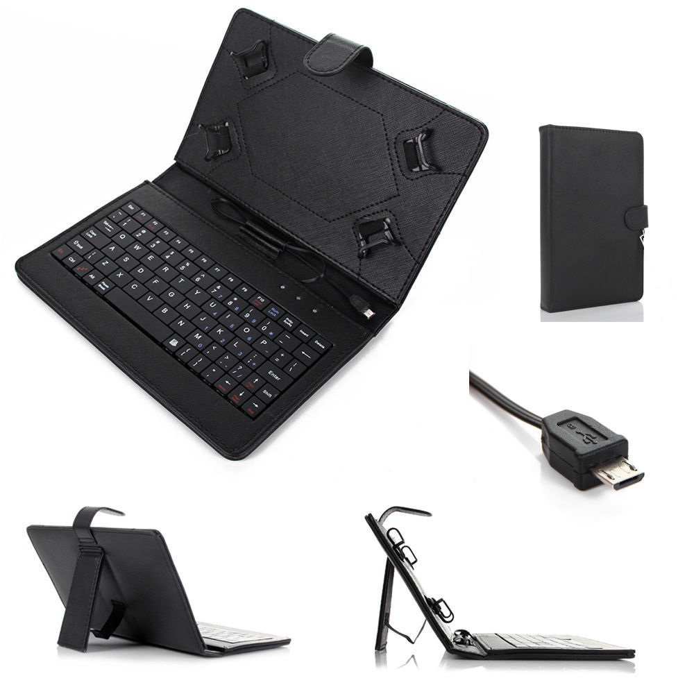 Husa Tableta 10 Inch Cu Tastatura Micro Usb Model X , Negru