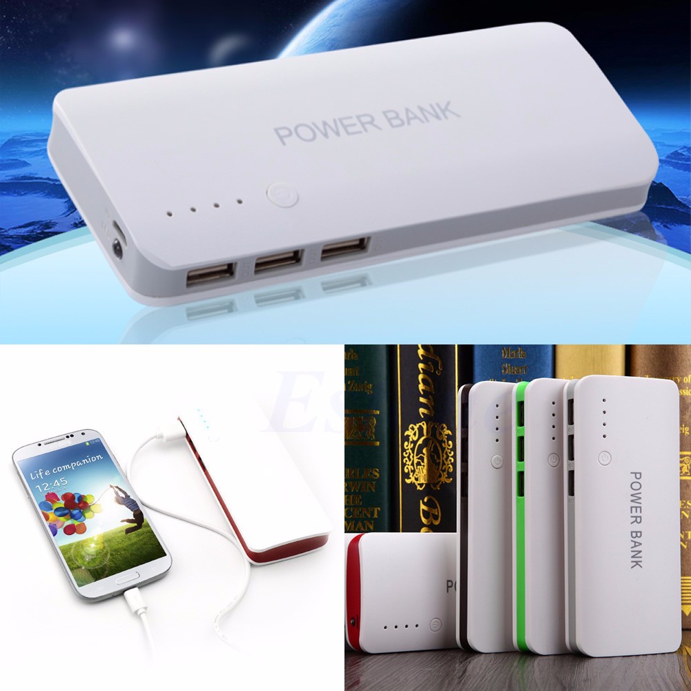 Baterie Externa Power Bank 20000 mah Baterie Urgenta Cu 3 USB Pentru Telefoane