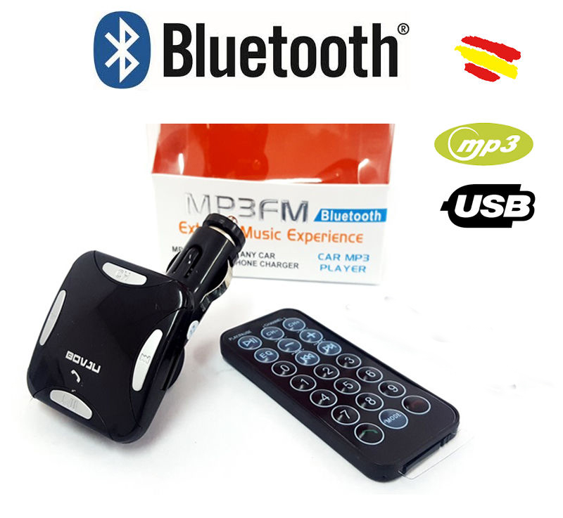 Modulator FM Auto Bluetooth Bovju MP3, cu MicroUSB, Aux, USB