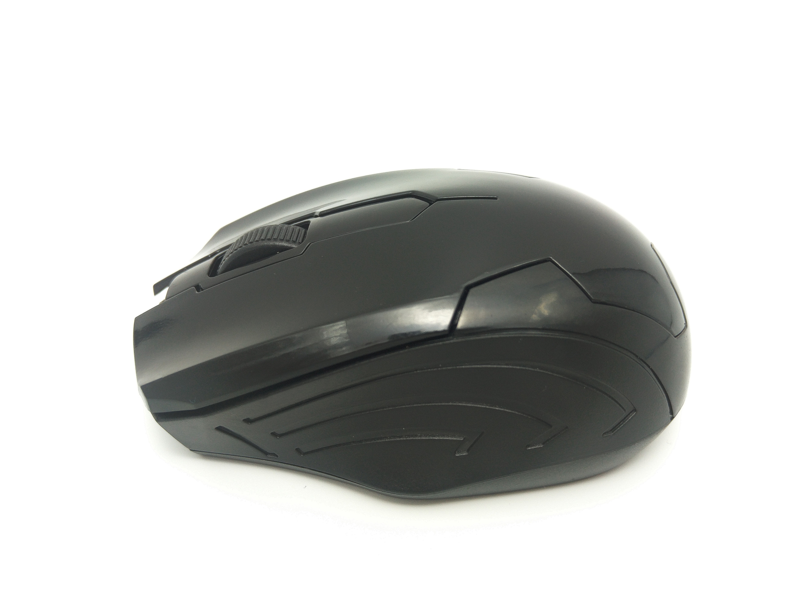 Mouse wireless Jiexin A701 cu LED, 3200 DPI, USB, Negru