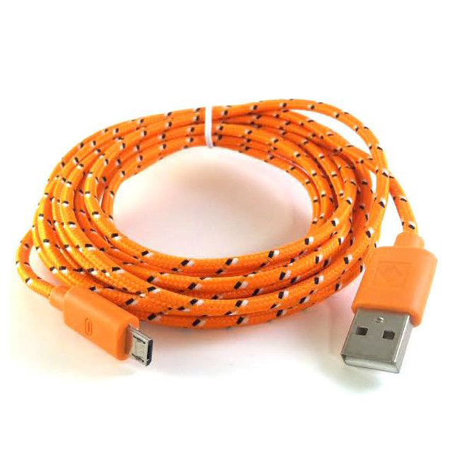 Cablu Date si Incarcare Micro Usb Cablu Galben