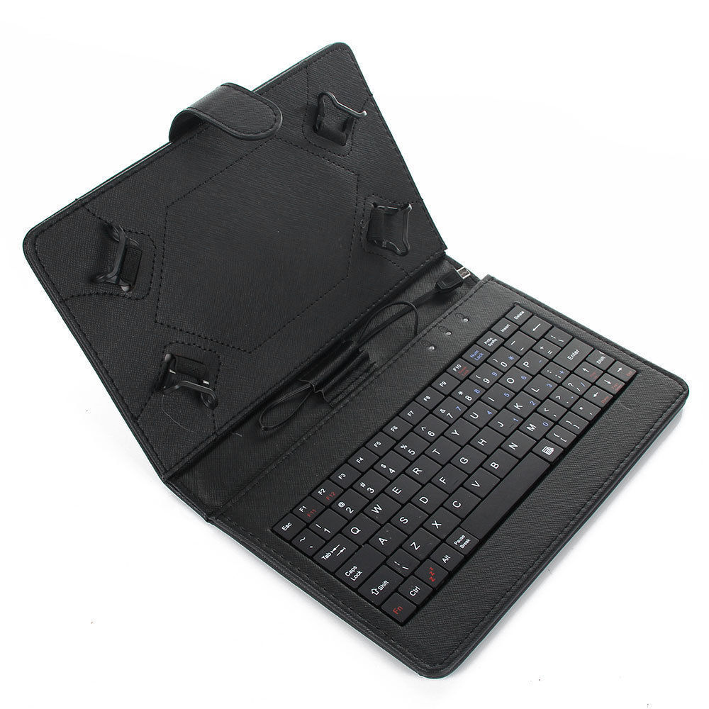 Husa tableta model X cu tastatura MRG C-351, 10 inch, MicroUSB, Negru