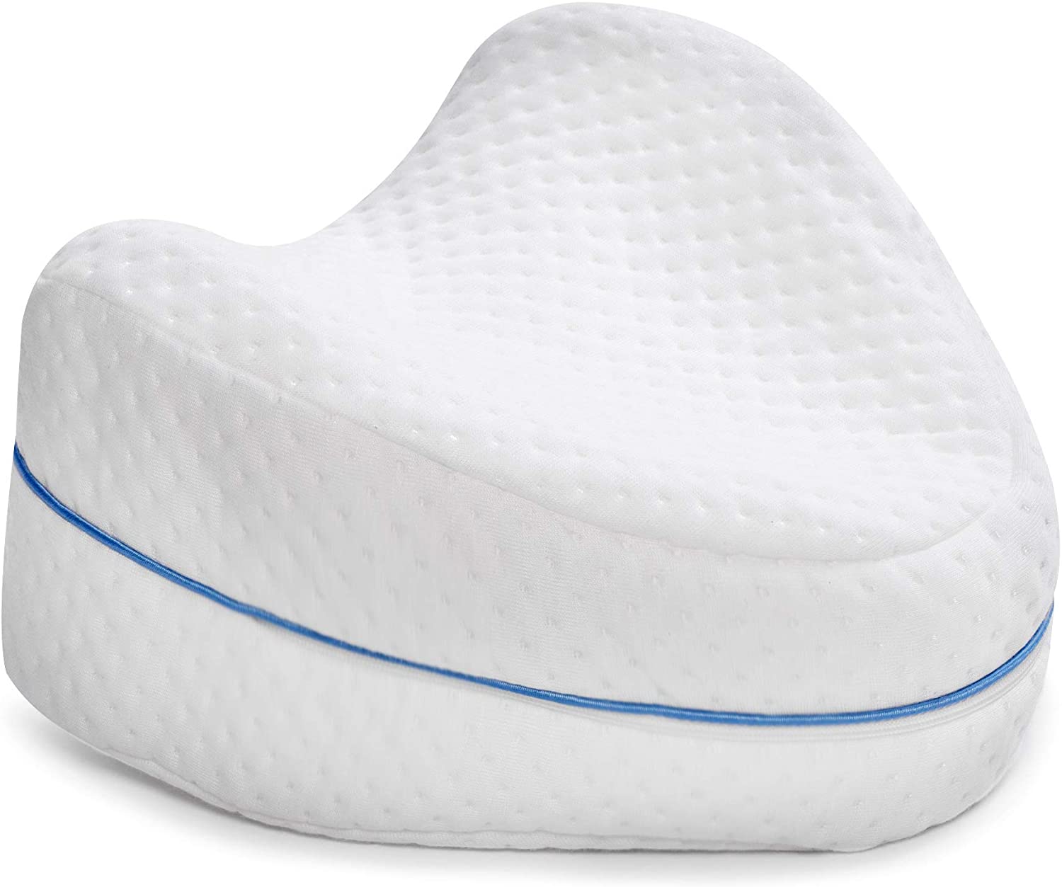 Perna pentru picioare MRG M-476, Spuma cu memorie, Invelis textil, Alb