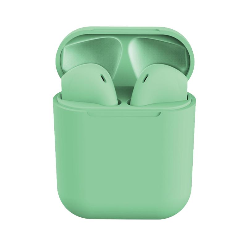 Casti Bluetooth MRG L-inPods 12, Cu carcasa, Handsfree, Verde