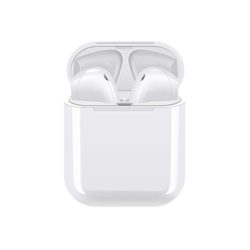 Casti Bluetooth MRG L-i9S, Cu husa si carcasa, Handsfree, Alb