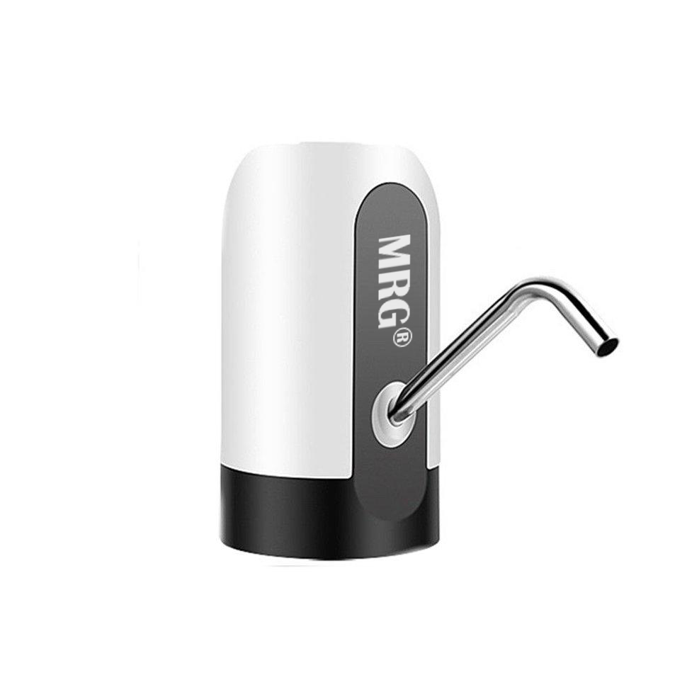 Pompa electrica de apa MRG M-K1, Automat, Pentru bidon, Cu acumulator, Alb