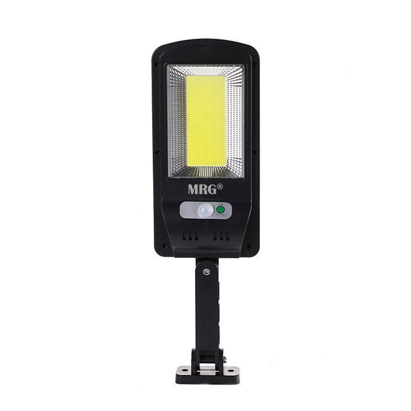 Lampa solara stradala MRG M-6037, Panou solar, 100 LED Cob, Negru