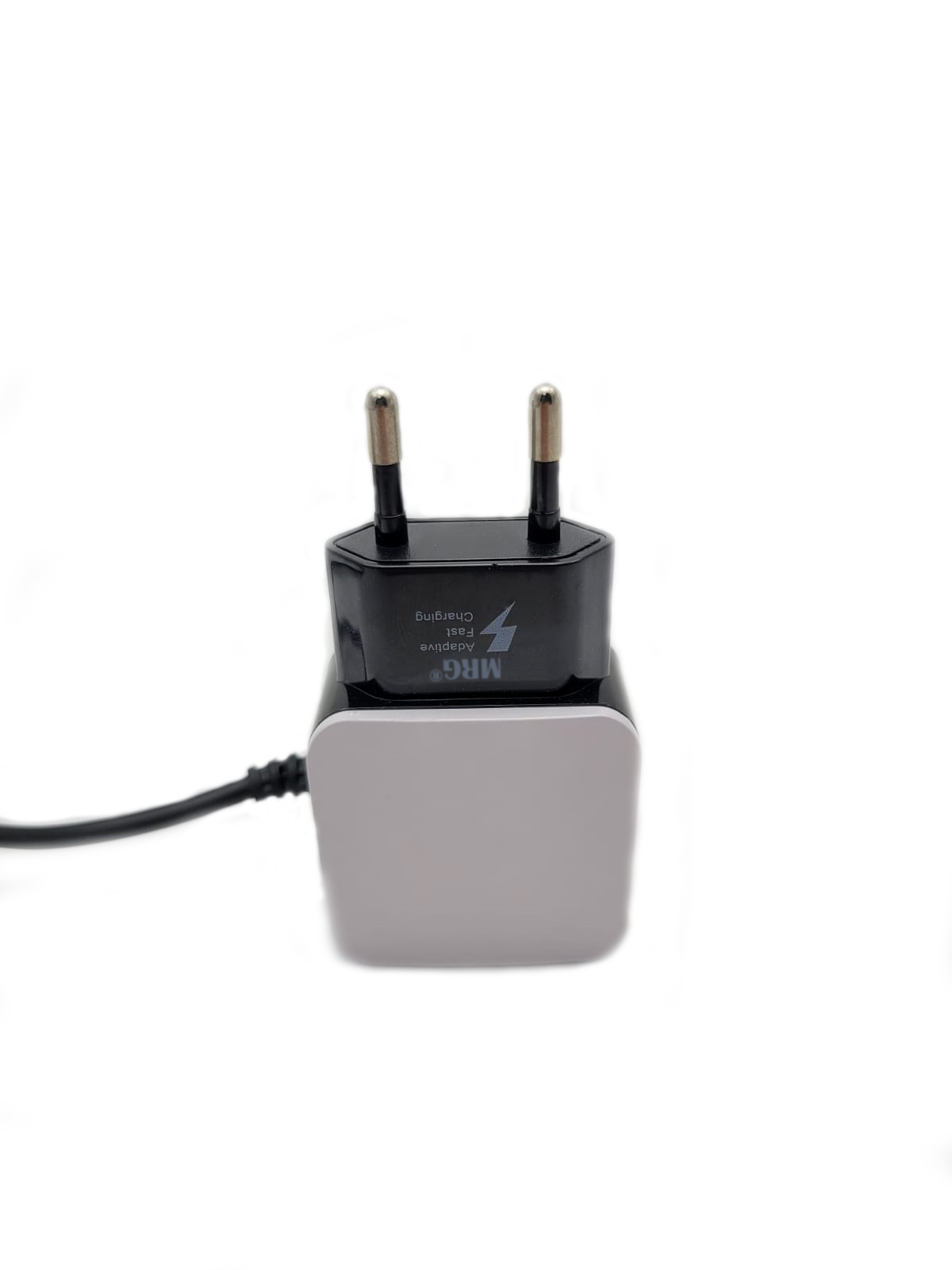 Incarcator Micro USB MRG M-F17C, 2x USB, Fast Charge, Negru cu alb