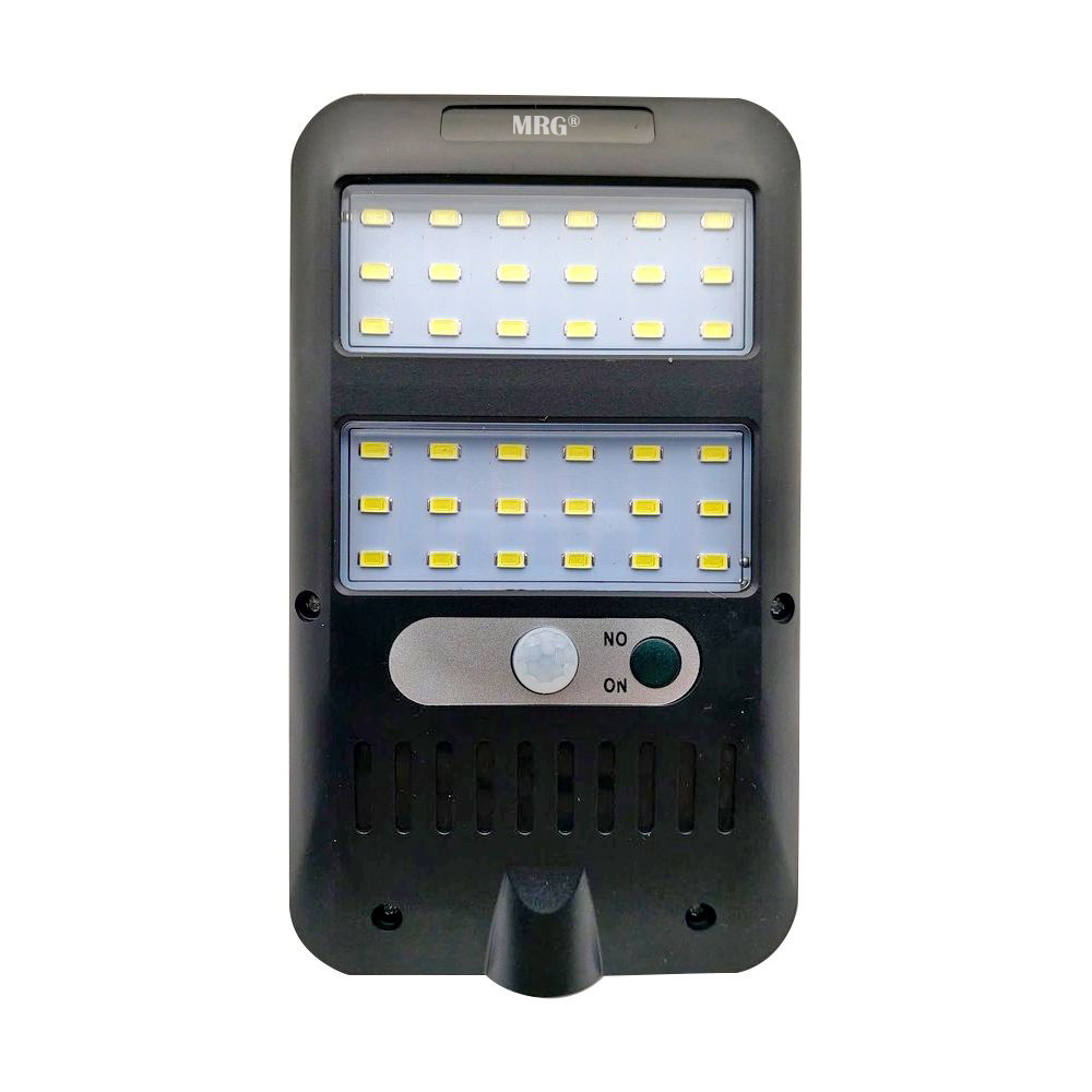 Lampa solara MRG MJX228, 36 LED Cob, Panou solar, Senzor de miscare, Negru