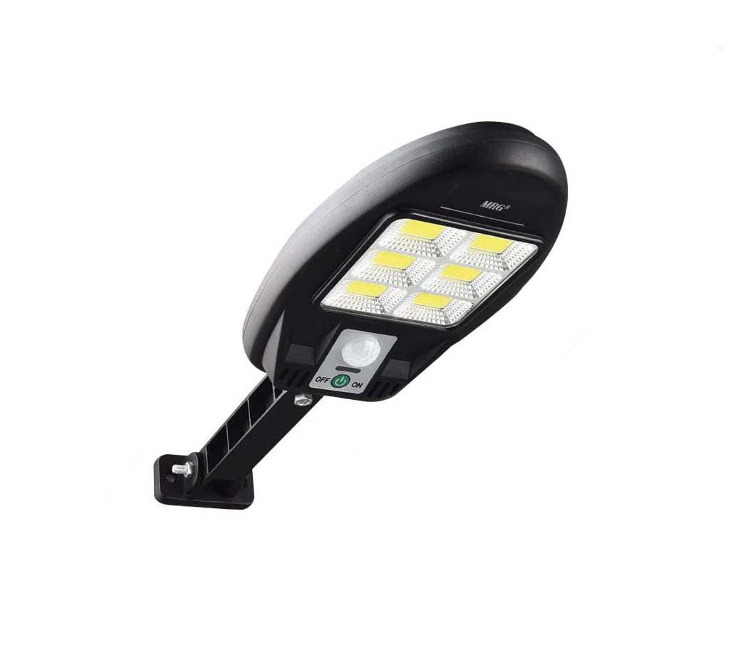 Lampa solara MRG MCL180, 48 LED Cob, Panou solar, Senzor de miscare, Negru