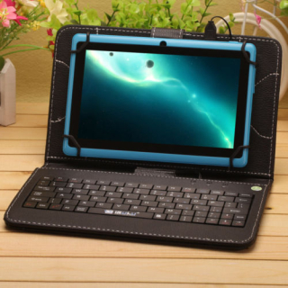 Husa Tableta 9 Inch Cu Tastatura Micro Usb Negru
