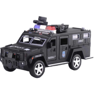 Pusculita Electronica MRG M-6688-19, Masina de politie, Cu PIN, Negru