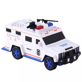 Pusculita Electronica MRG M-6688-19, Masina de politie, Cu PIN, Alb